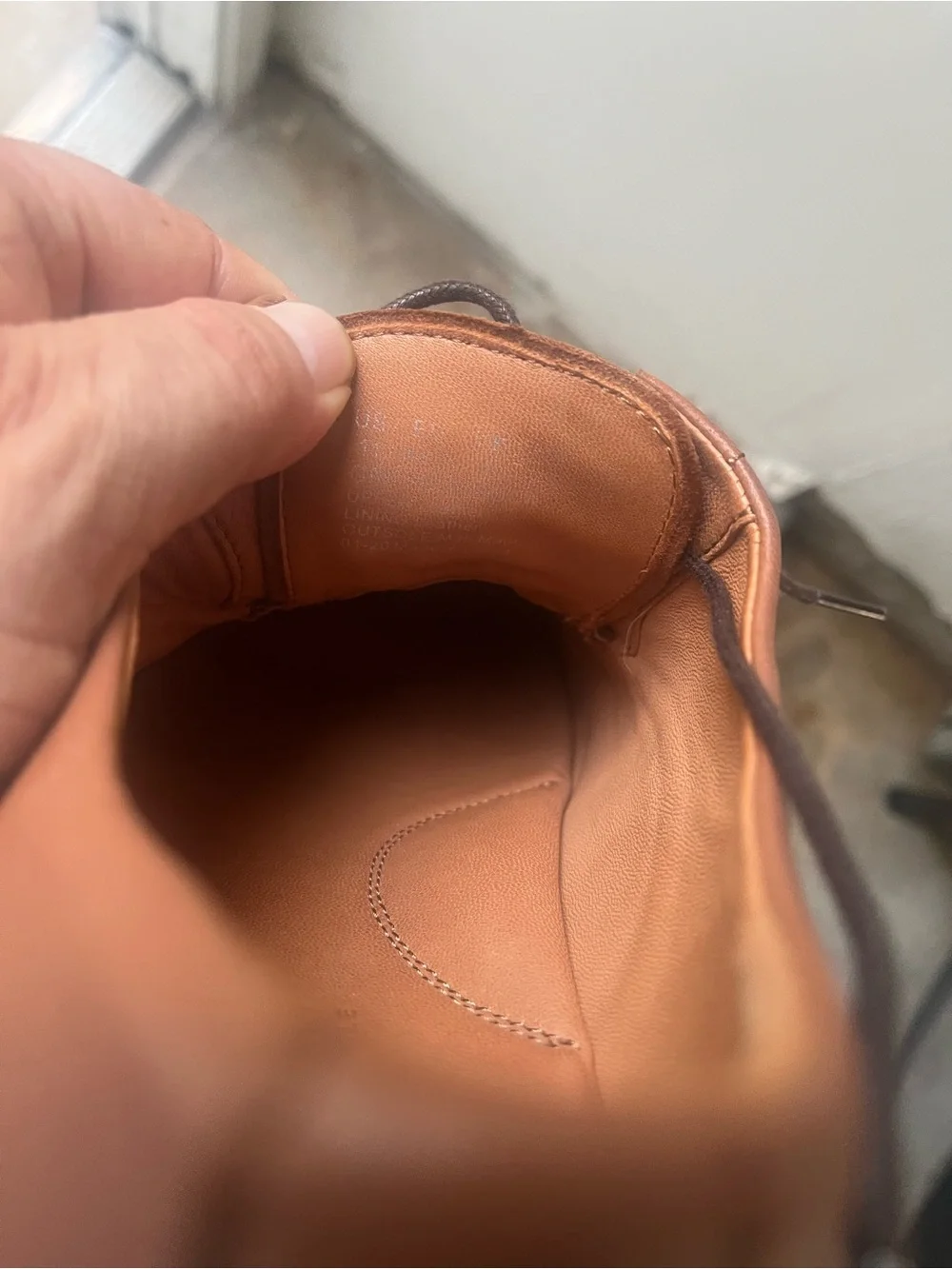 gentle souls Men's Tan Brown Leather Derby Oxfords